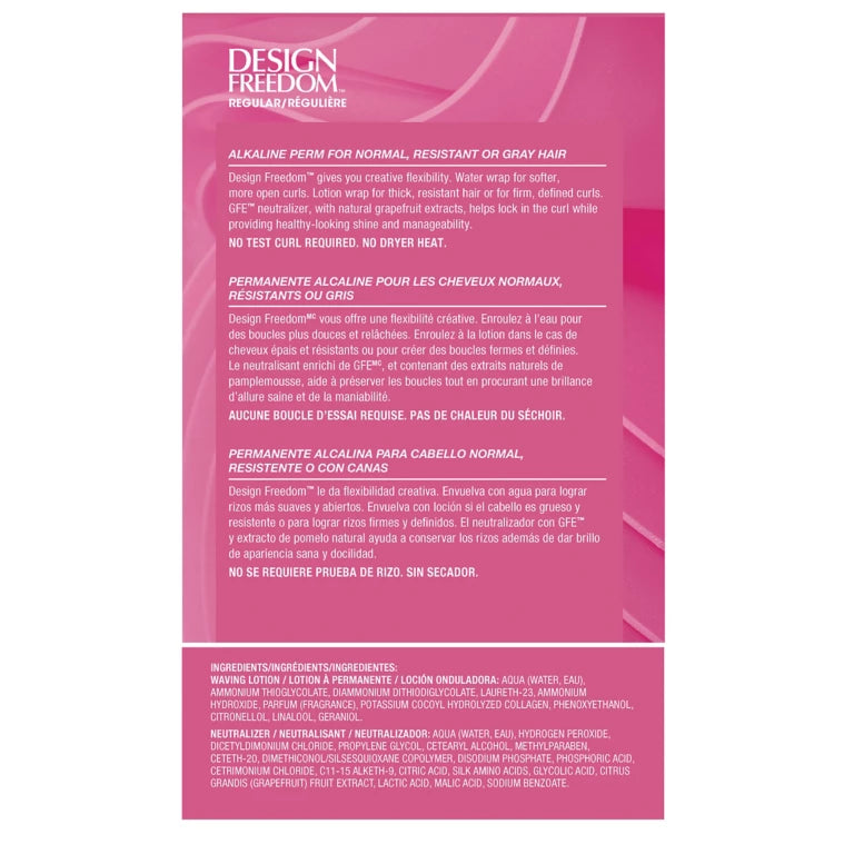 ZOTOS Design Freedom Regular Alkaline Perm: For Normal, Resistant or Gray Hair