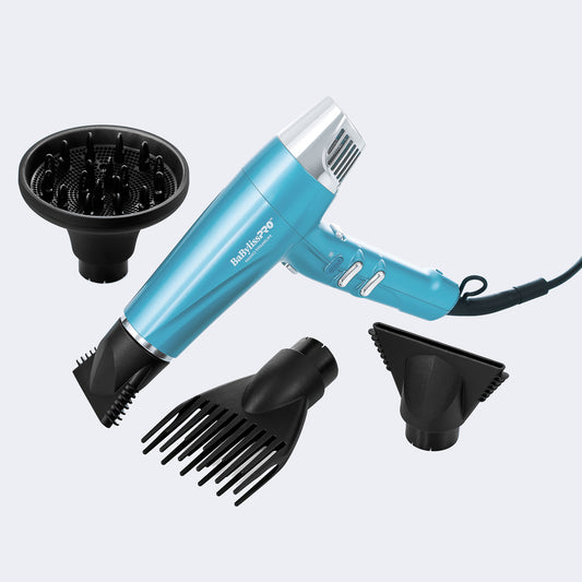 BaBylissPRO Nano Titanium Dual Ionic High-Speed Hairdryer (Blue)(BNT9100C)