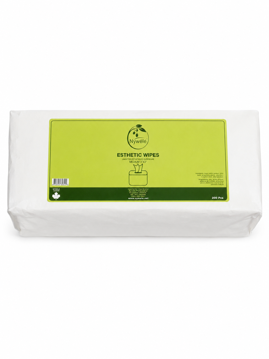 Nywélé Esthetic Wipes – Medium 3" x 3" – 200 Pcs