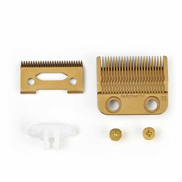 BaBylissPRO Gold Titanium Metal-Injection Molded (MIM) Precision Fade Blade(FX8022G)