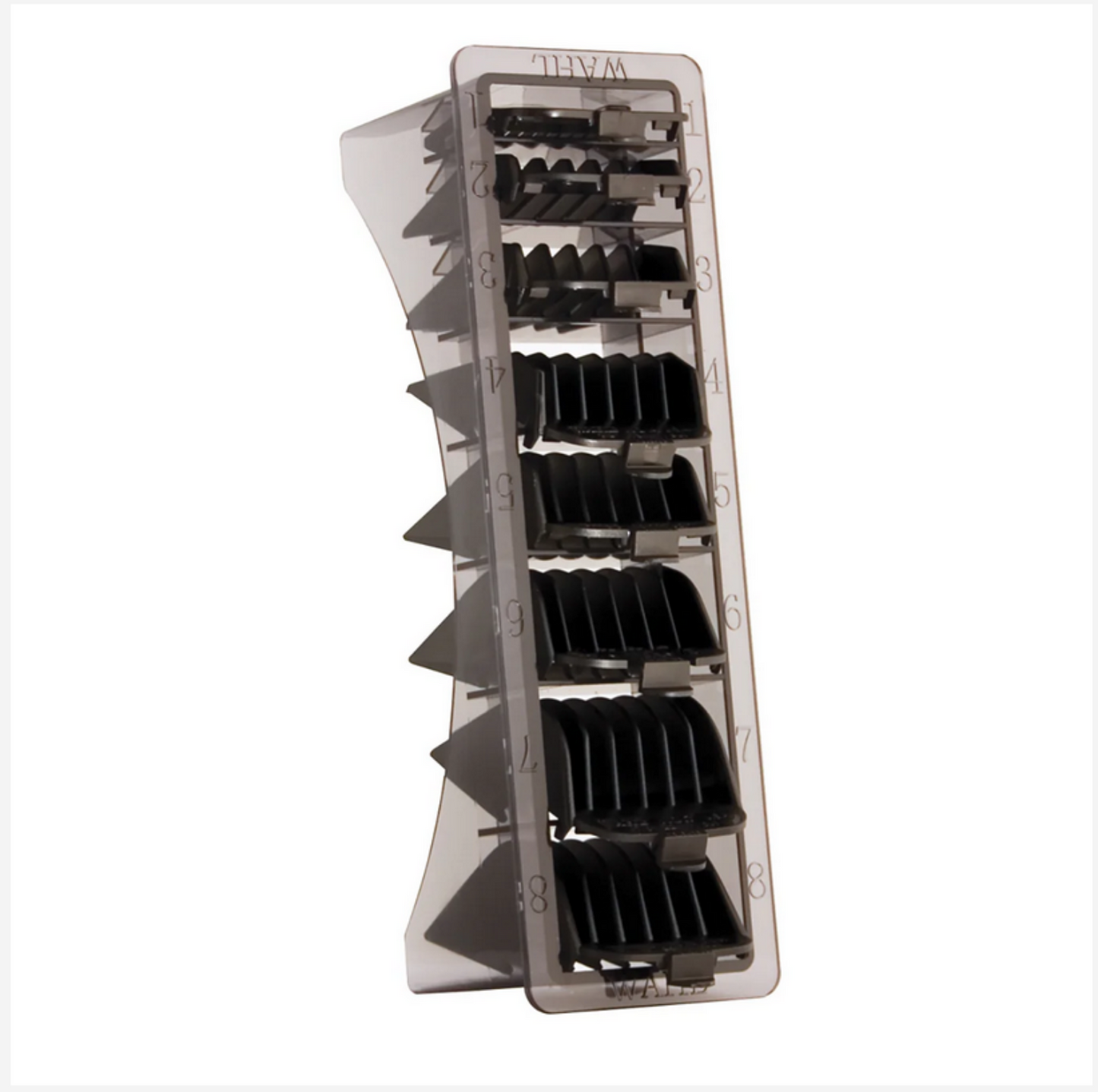 Wahl Guide Caddy with 8 Black Clipper Guides