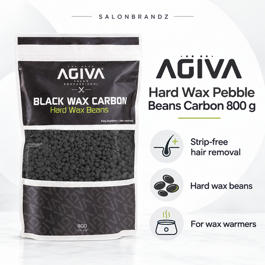 Agiva Hard Wax Pebble Beans Carbon 800 g benefits: Strip-free hair removal, Hard wax beans, For wax warmers