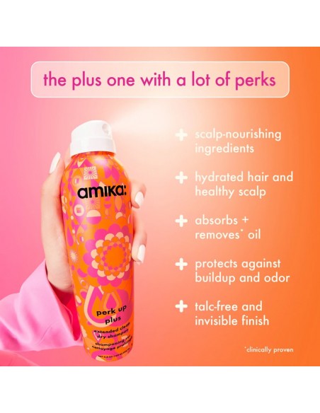 amika - Perk Up Plus - Extended Clean Dry Shampoo - 358ml