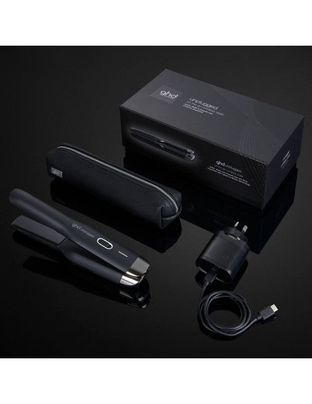 ghd Flat Iron - Unplugged On The Go Cordless Styler - Black