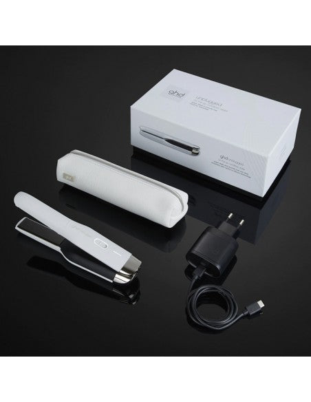 ghd Flat Iron - Unplugged On The Go Cordless Styler - White