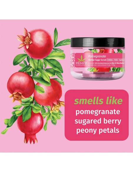 Hempz - Herbal Sugar Scrub - Pomegranate - 176g