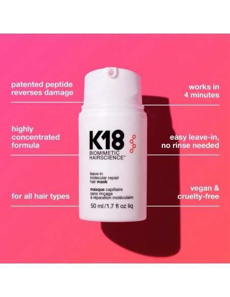 K18 Pro - Leave-in Molecular Repair Hair Mask - 50ml