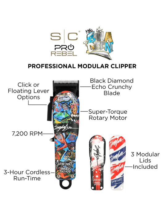 StyleCraft PRO X King Saladeen Rebel Clipper - Super-Torque Motor