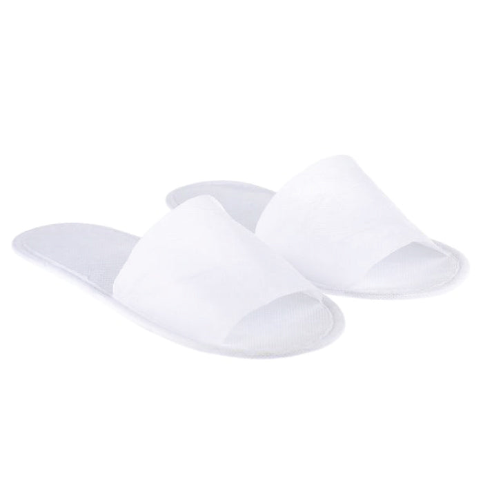 Nywele - White Open-Toe Disposable Spa Slippers - 1 Pair