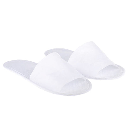 Nywele - White Open-Toe Disposable Spa Slippers - 1 Pair