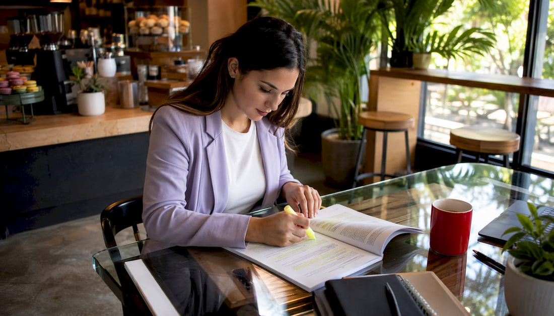 Compliance officer reviewing cosmetic labeling regulations