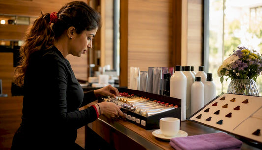 Salon professional organizing hair color products