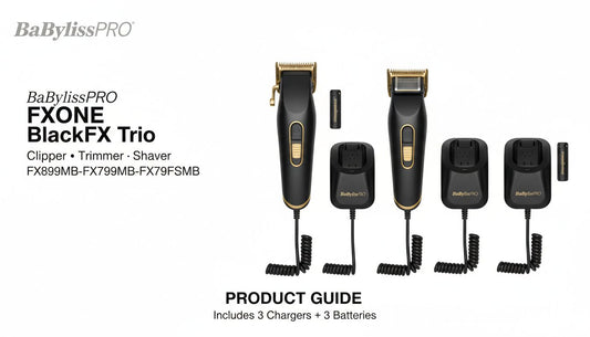 Discover the BaBylissPRO FXONE BlackFX Trio Power
