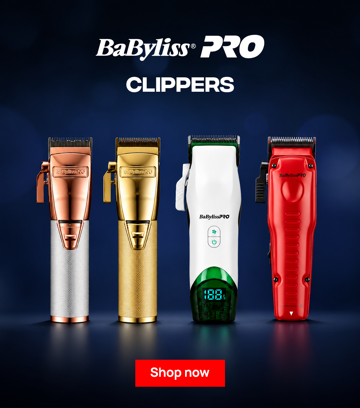 BaBylissPRO GoldFX+ cordless hair clipper FX870NG