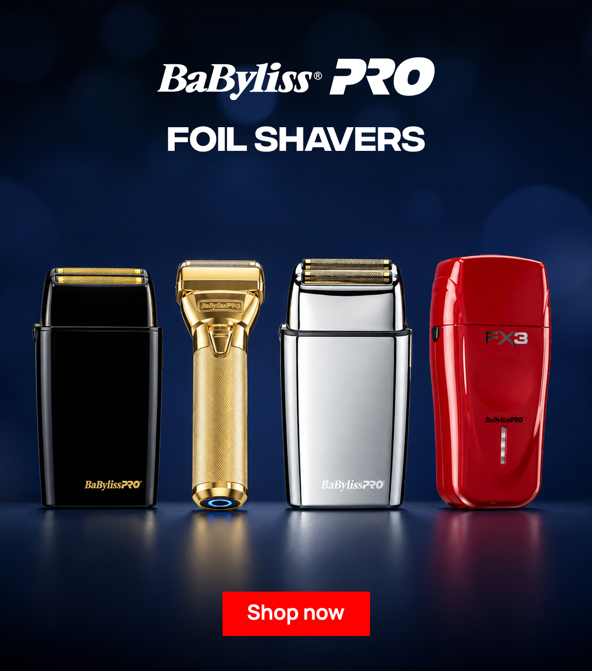 BaBylissPRO FOILFX02 double foil shaver FXFS2G