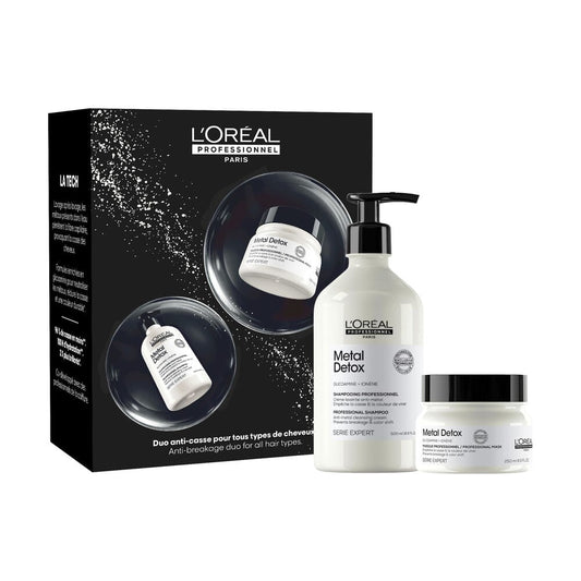L'Oréal Professionnel Metal Detox Anti-Breakage Holiday Set | Shampoo & Hair Mask Duo