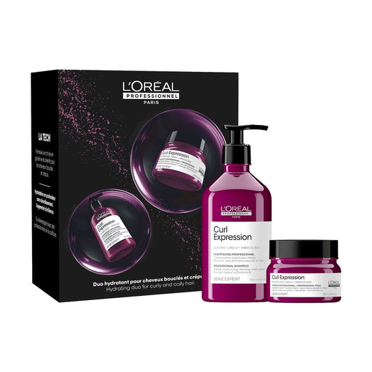 L'Oréal Professionnel Curl Expression Holiday Set | Hydrating Shampoo & Hair Mask Holiday Set