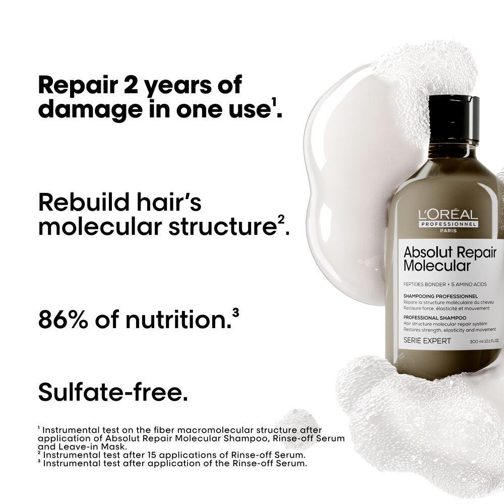 L'Oréal Professionnel Absolut Repair Molecular Holiday Set | Shampoo, Mask & Hair Oil Set