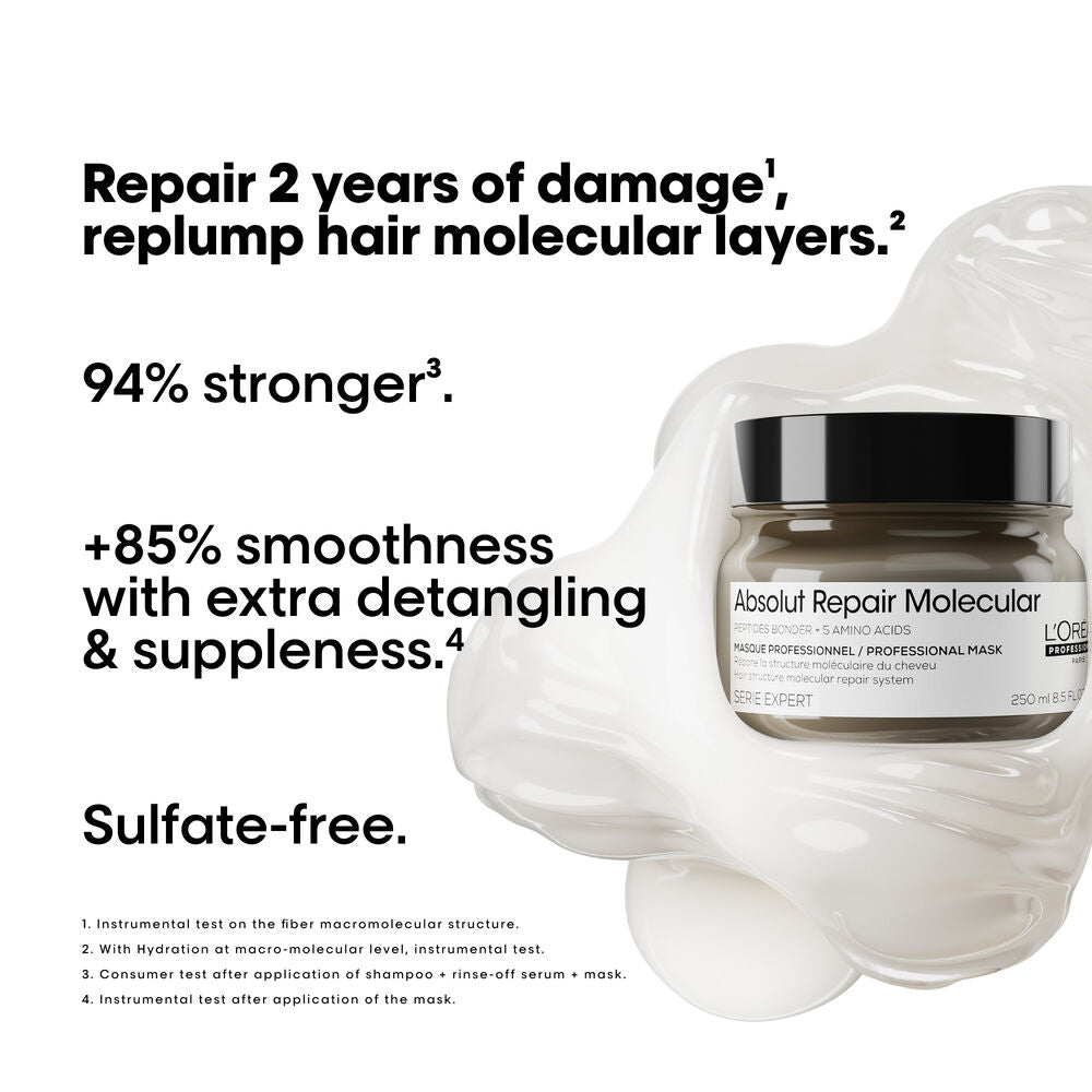 L'Oréal Professionnel Absolut Repair Molecular Holiday Set | Shampoo, Mask & Hair Oil Set - image 3