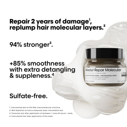 L'Oréal Professionnel Absolut Repair Molecular Holiday Set | Shampoo, Mask & Hair Oil Set - image 3