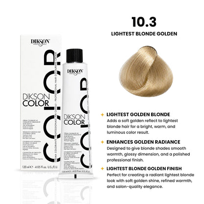 DIKSON COLOR Golden 10.3 Blonde Platinum Light Golden