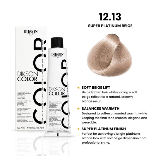 DIKSON COLOR Superlightening 12.13 Super Platinum Beige Blonde Extra