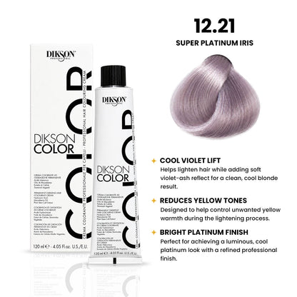DIKSON COLOR Superlightening 12.21 Super Platinum Irise Blonde Extra