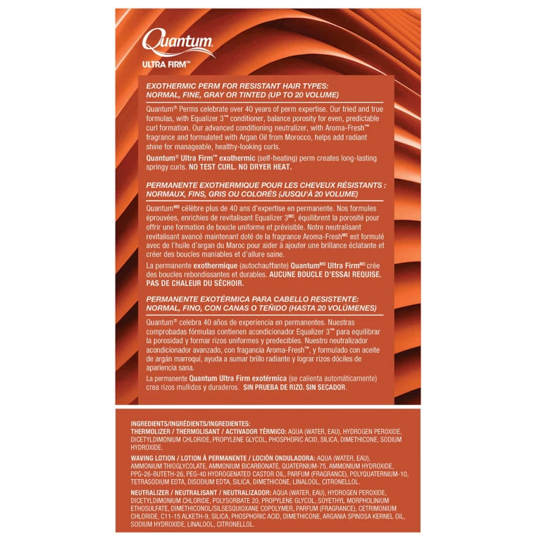ZOTOS Quantum Ultra Firm Exothermic Perm: For Normal, Fine, Gray or Tinted Hair