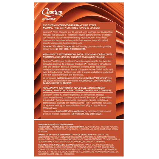 Quantum Ultra Firm Exothermic Perm: For Normal, Fine, Gray or Tinted Hair
