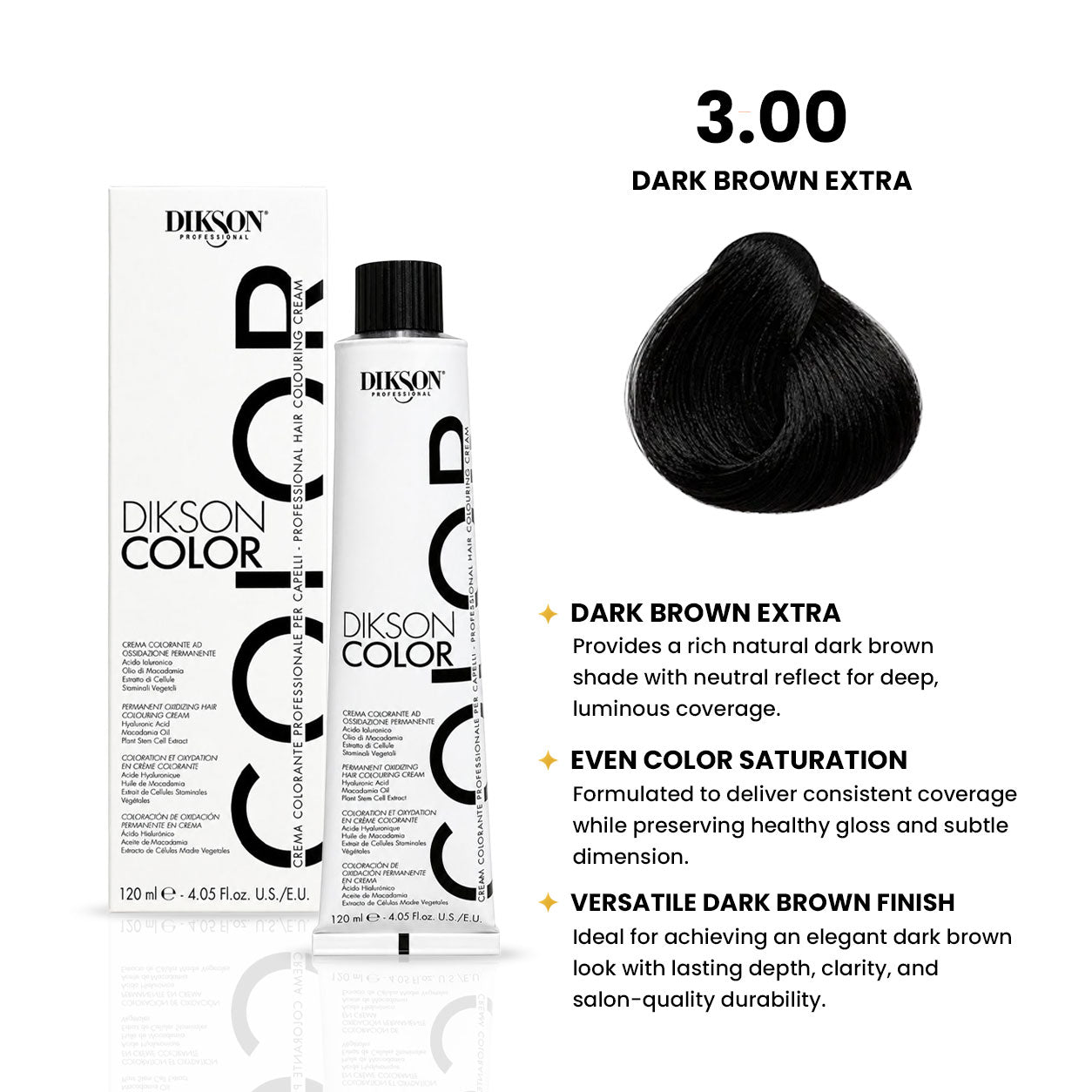 DIKSON COLOR Natural Extra 3.00 Dark Brown Extra