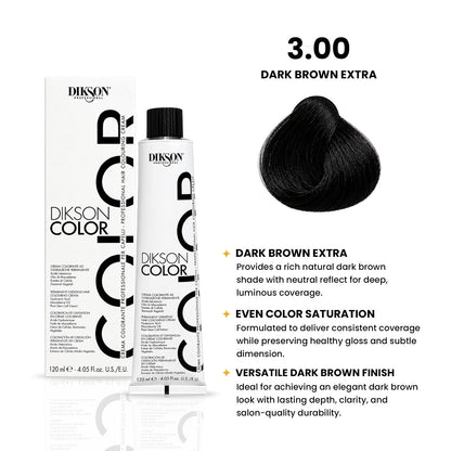 DIKSON COLOR Natural Extra 3.00 Dark Brown Extra