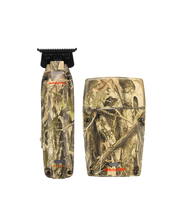 BaBylissPRO Camo Duo Trimmer & Foil Shaver with Stands - FX72CAM - FXLPFS1CAM - LO-PROFX Compact Limited Edition Collection