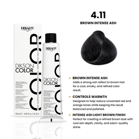 DIKSON COLOR Ash 4.11 Brown Intense Ash