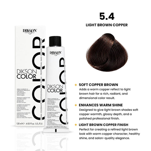 DIKSON COLOR Copper 5.4 Light Brown Copper