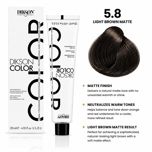 DIKSON COLOR Matte 5.8 Light Brown Matte