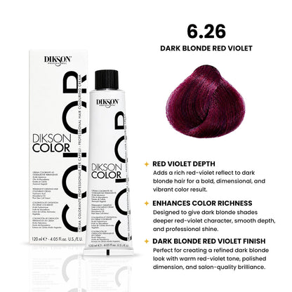 DIKSON COLOR Red Violet 6.26 Dark Blonde Red Violet