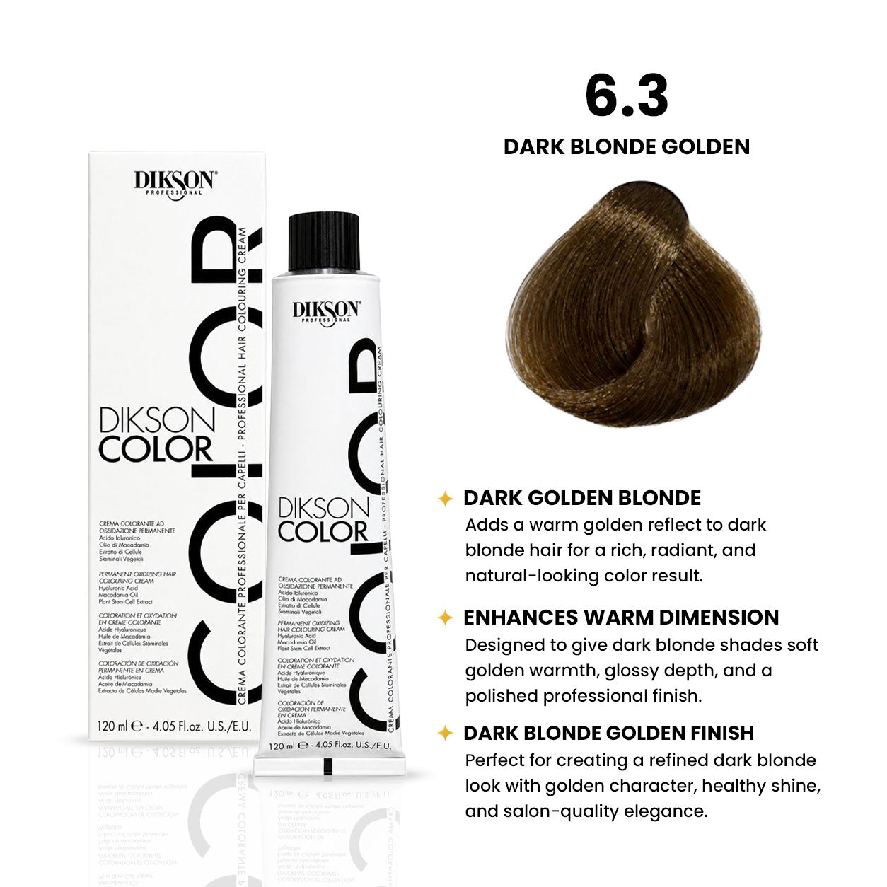 DIKSON COLOR Golden 6.3 Dark Blonde Golden