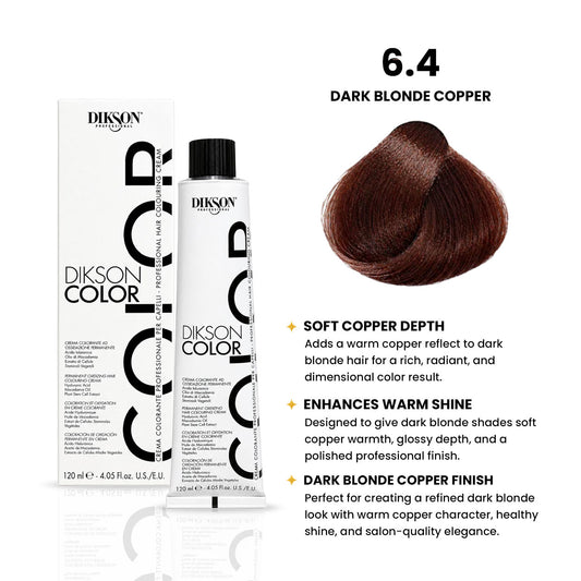 DIKSON COLOR Copper 6.4 Dark Blonde Copper