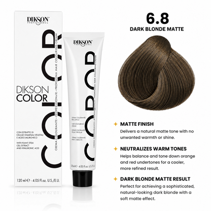 DIKSON COLOR Matte 6.8 Dark Blonde Matte
