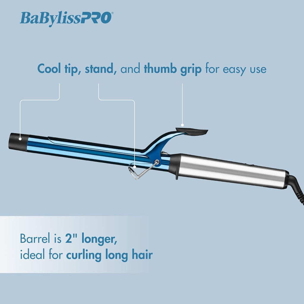 BaBylissPRO Nano Titanium 1" Extended Barrel Curling Iron BNTW100XLUC