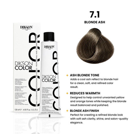 DIKSON COLOR Ash 7.1 Blonde Ash