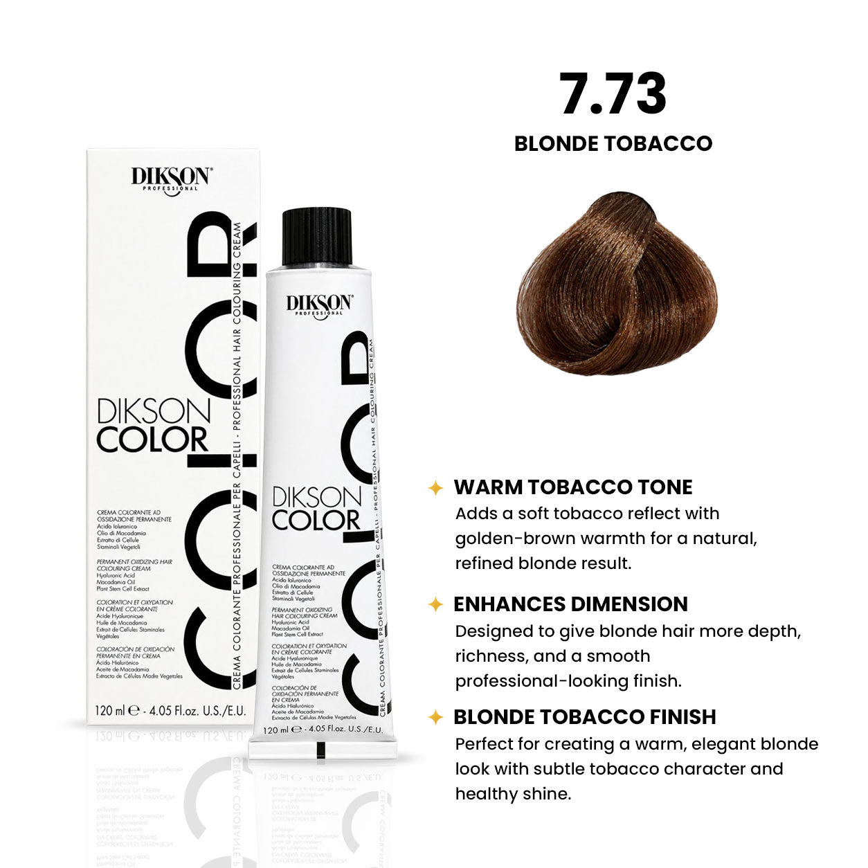 DIKSON COLOR Tobacco 7.73 Blonde Tobacco