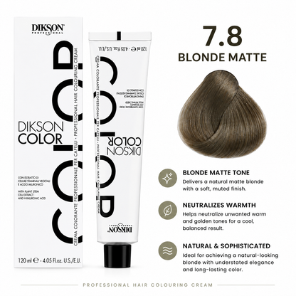 DIKSON COLOR Matte 7.8 Blonde Matte