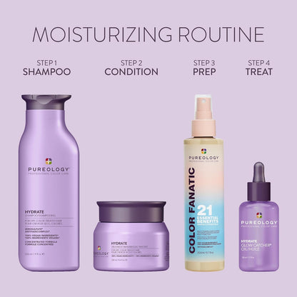 Pureology Hydrate Hair Treatment Mask 250mL | Deep Moisture for Dry Color-Treated Hair