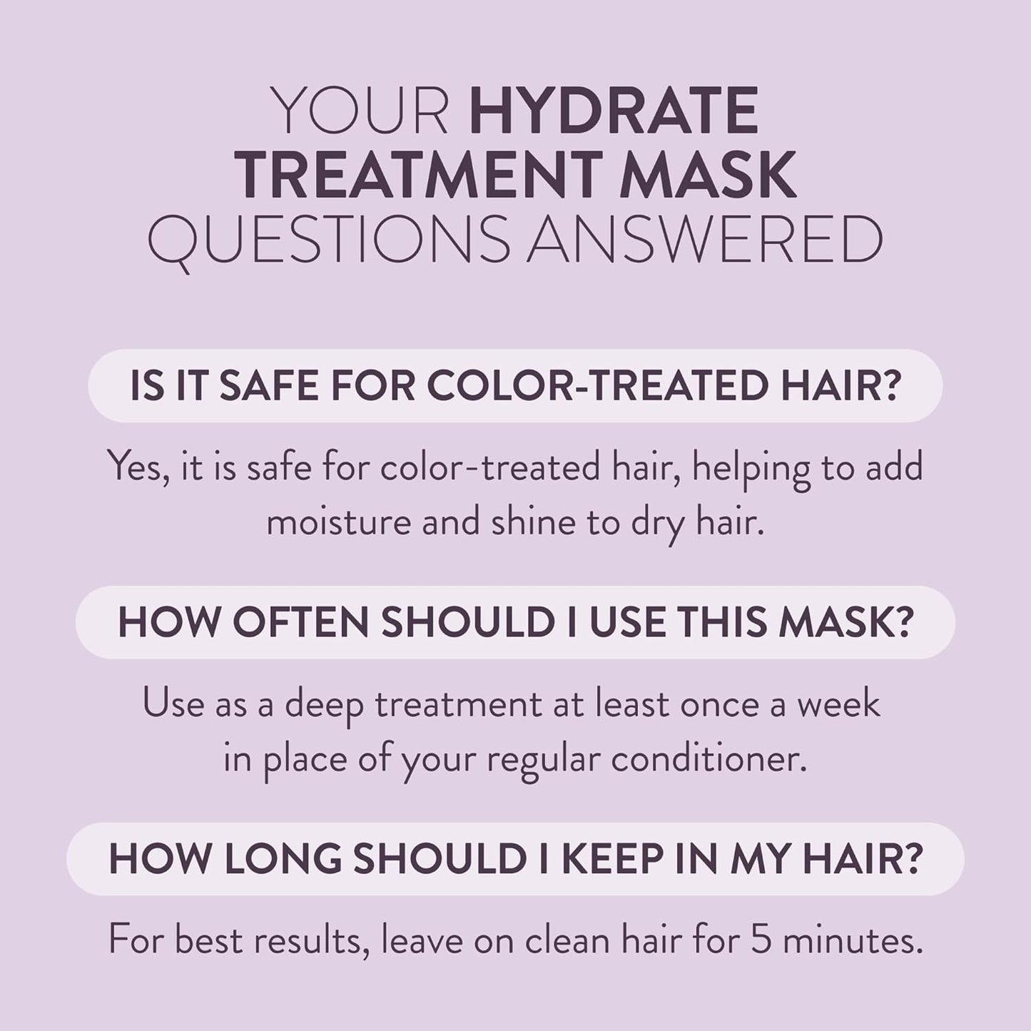 Pureology Hydrate Hair Treatment Mask 250mL | Deep Moisture for Dry Color-Treated Hair