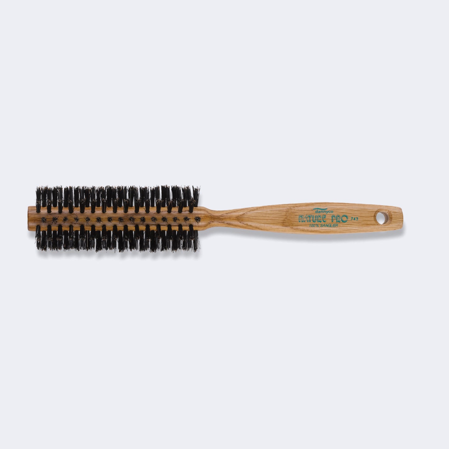 BaBylissPRO Nature Pro Circular Oak Wood Brush with Boar Bristles, Medium (10 Row)(743C)