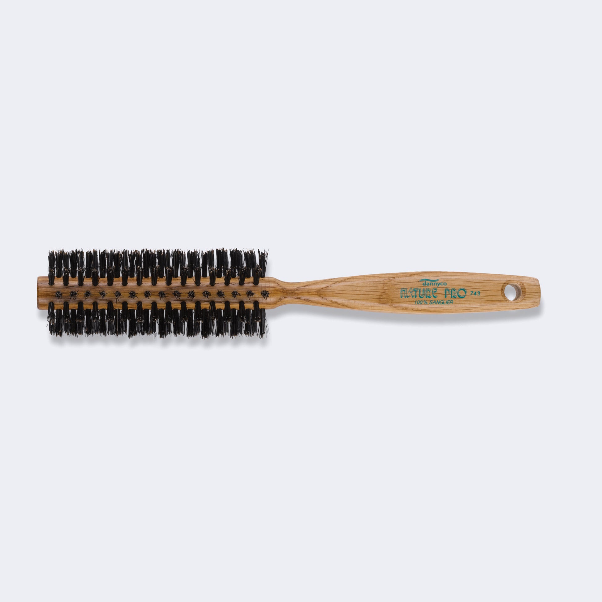 BaBylissPRO Nature Pro Circular Oak Wood Brush with Boar Bristles, Medium (10 Row)(743C)