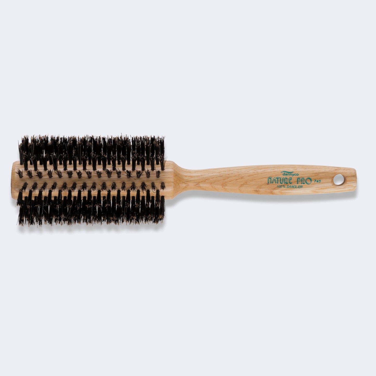BaBylissPRO Nature Pro Circular Oak Wood Brush with Boar Bristles, Extra-Large (16 Row)(745C)