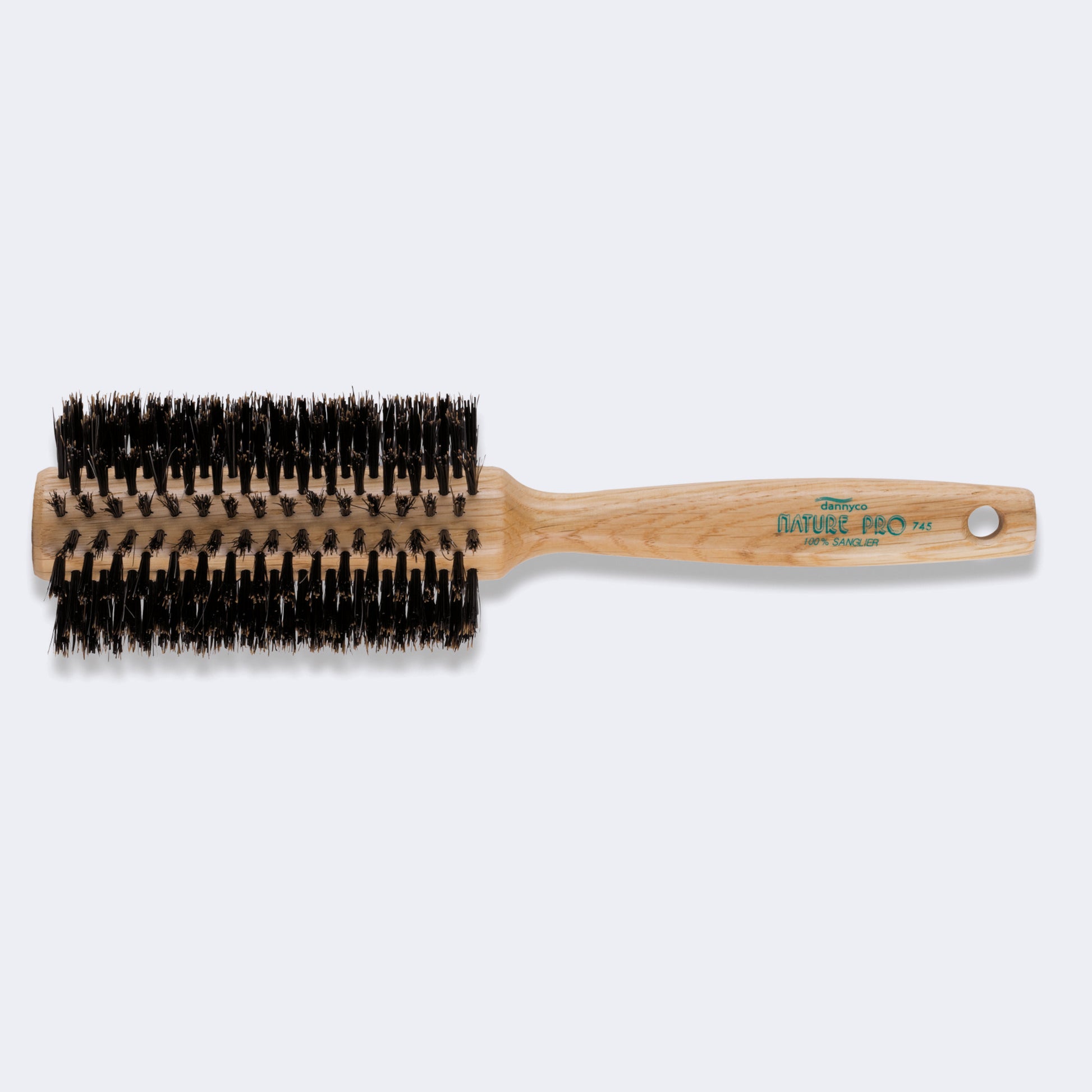 BaBylissPRO Nature Pro Circular Oak Wood Brush with Boar Bristles, Extra-Large (16 Row)(745C)