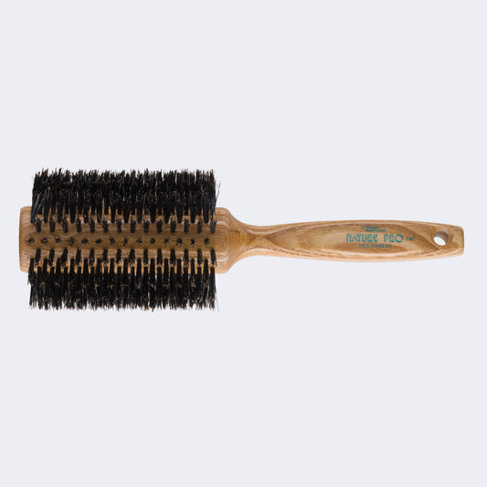 BaBylissPRO Nature Pro Circular Oak Wood Brush with Boar Bristles, Jumbo (20 Row)(747C)